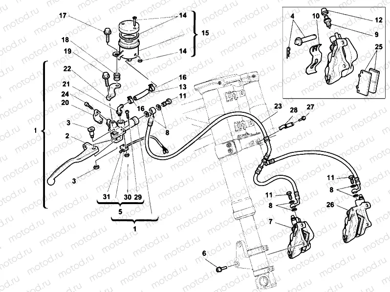 FRONT BRAKE SYSTEM » BRAKING SYSTEM