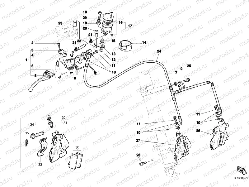 FRONT BRAKE SYSTEM » BRAKING SYSTEM