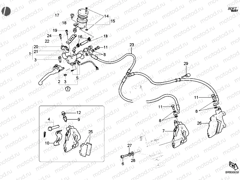 FRONT BRAKE SYSTEM » BRAKING SYSTEM