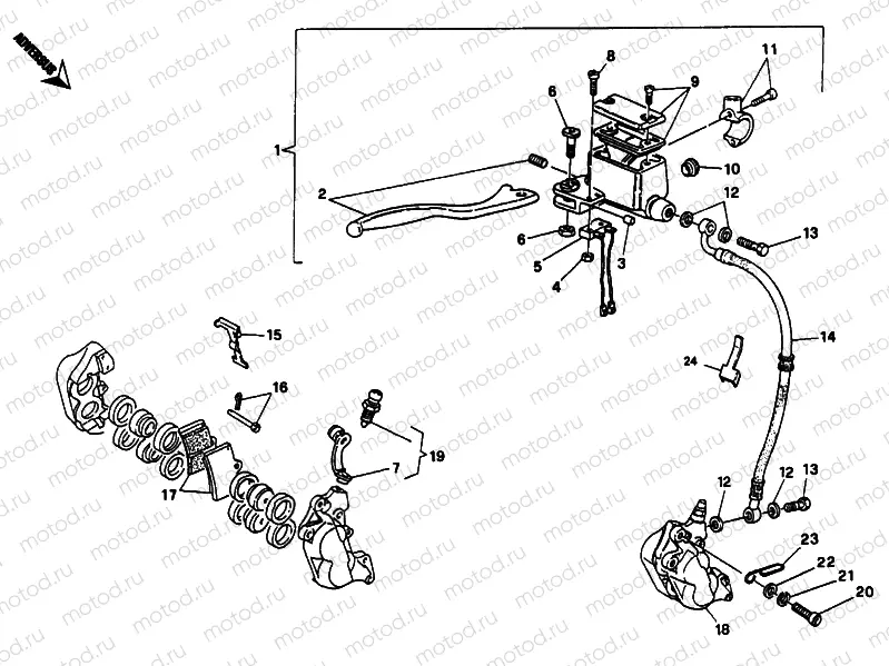 FRONT BRAKE SYSTEM » BRAKING SYSTEM