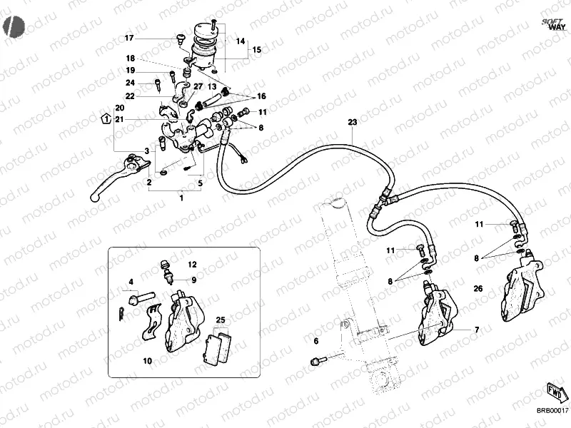 FRONT BRAKE SYSTEM » BRAKING SYSTEM