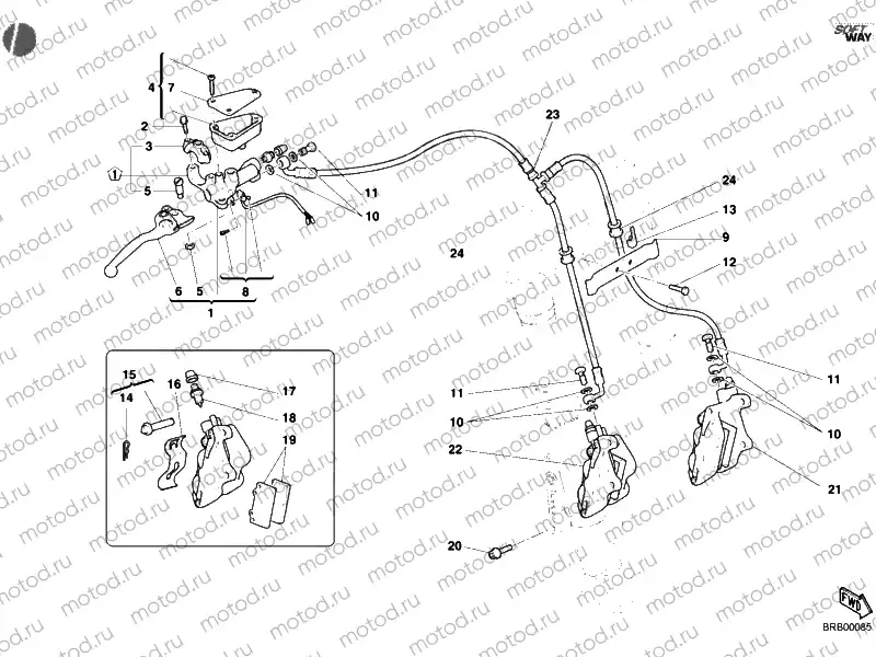 FRONT BRAKE SYSTEM » BRAKING SYSTEM