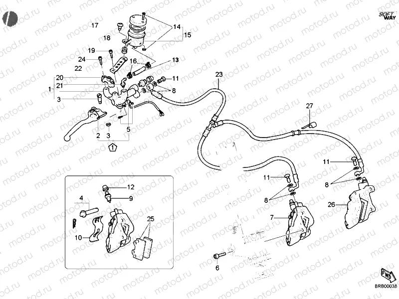 FRONT BRAKE SYSTEM » BRAKING SYSTEM