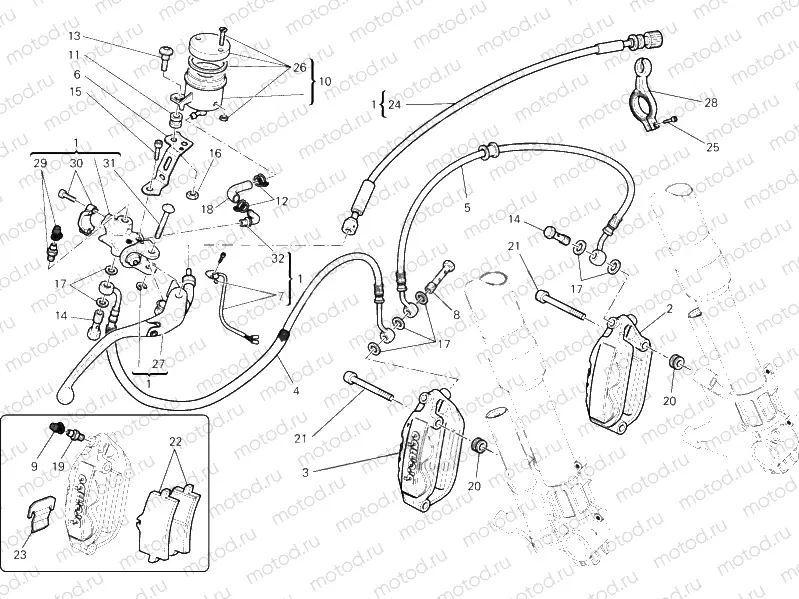 FRONT BRAKE SYSTEM » BRAKING SYSTEM