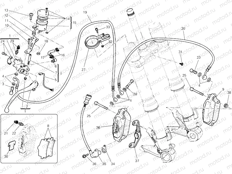 FRONT BRAKE SYSTEM » BRAKING SYSTEM