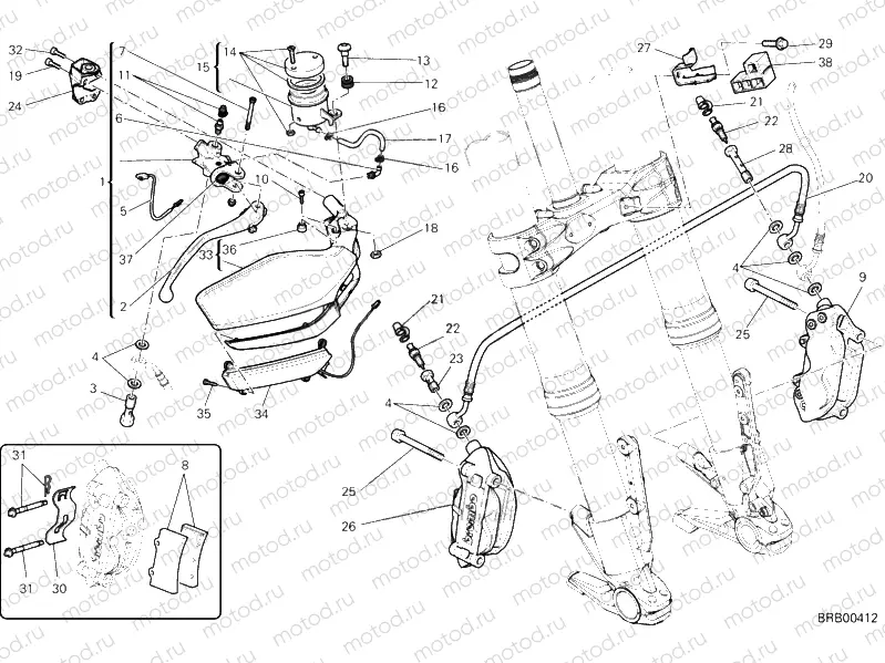 FRONT BRAKE SYSTEM » BRAKING SYSTEM