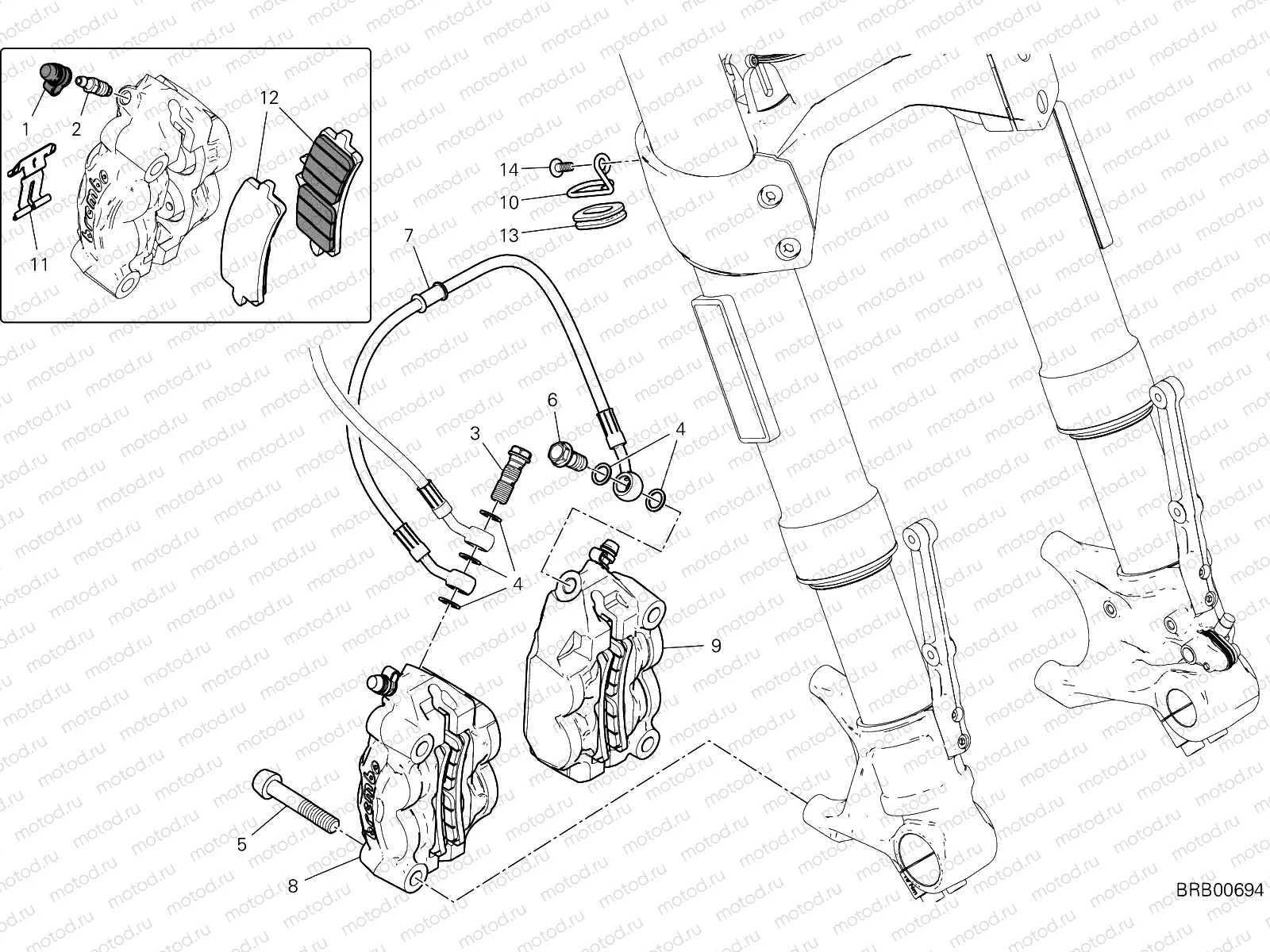 FRONT BRAKE SYSTEM [MOD:DVLAMBO]