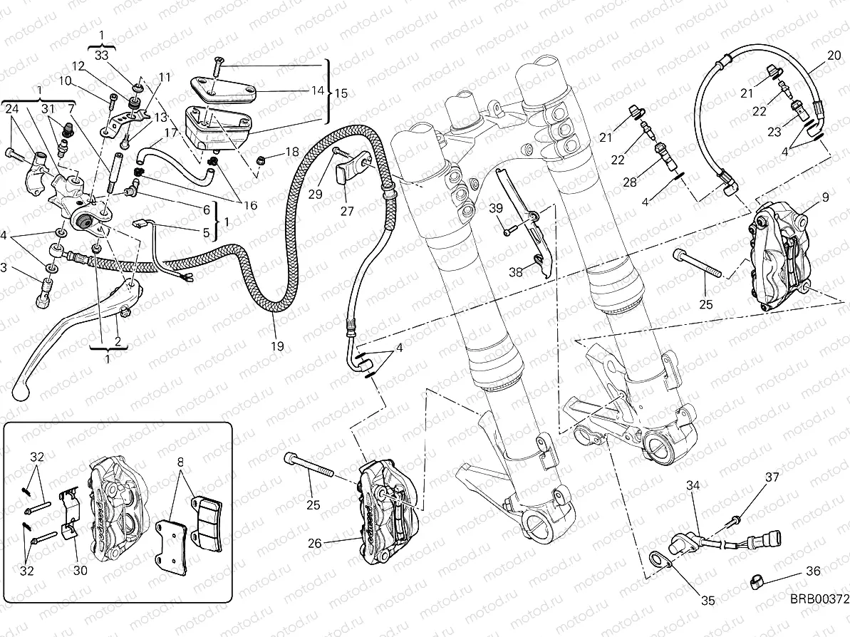FRONT BRAKE SYSTEM [MOD:F848]