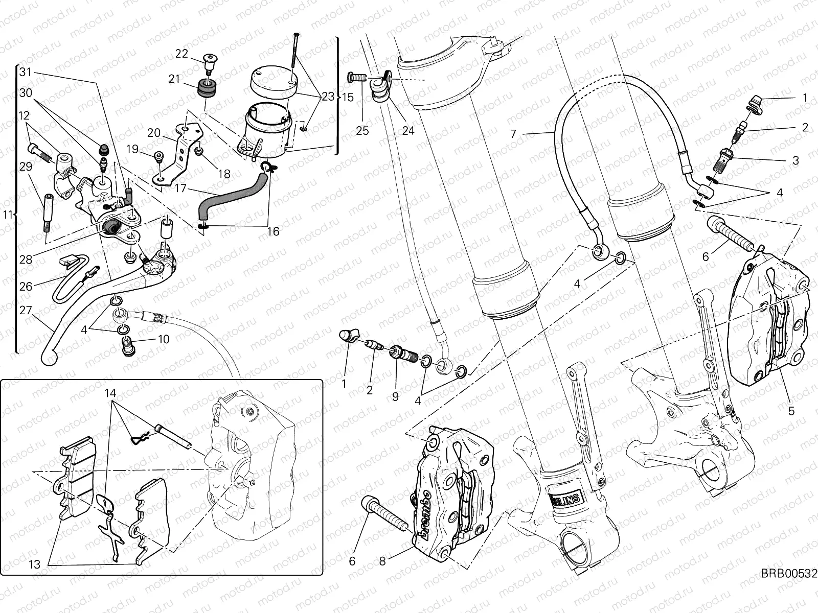FRONT BRAKE SYSTEM [MOD:HYM939SP]