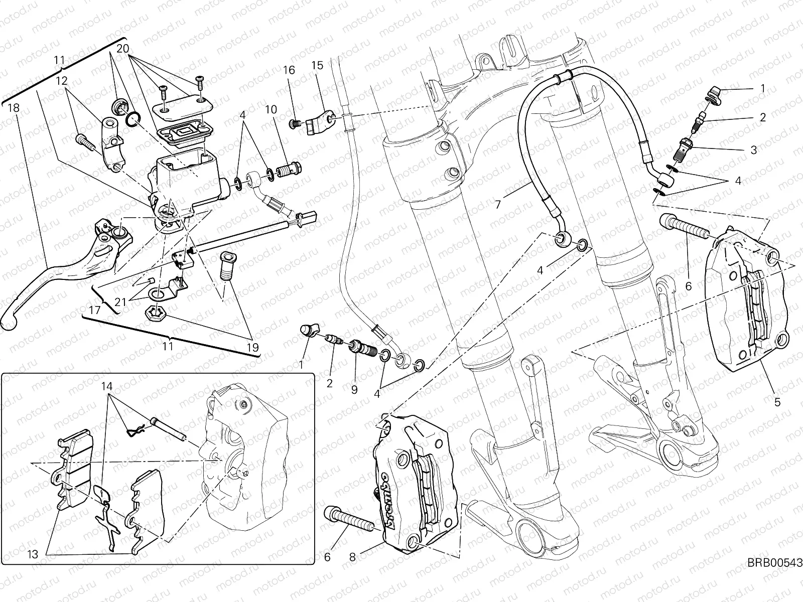 FRONT BRAKE SYSTEM [MOD:M821STEA]