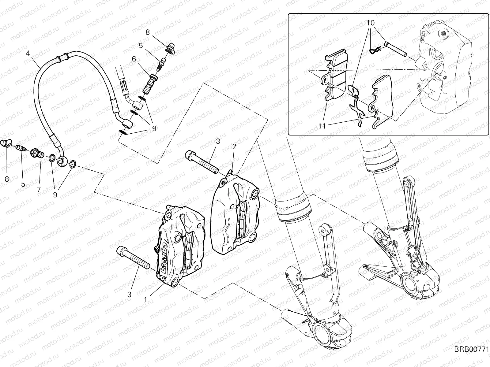 FRONT BRAKE SYSTEM [MOD:M937]