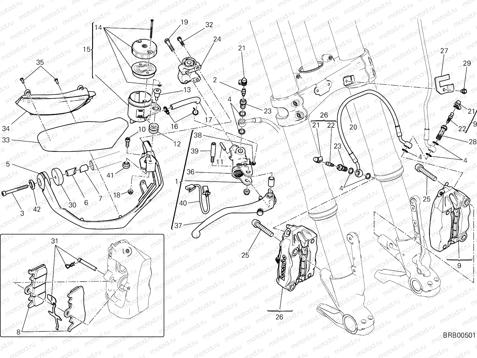 FRONT BRAKE SYSTEM [MOD:MS1200]