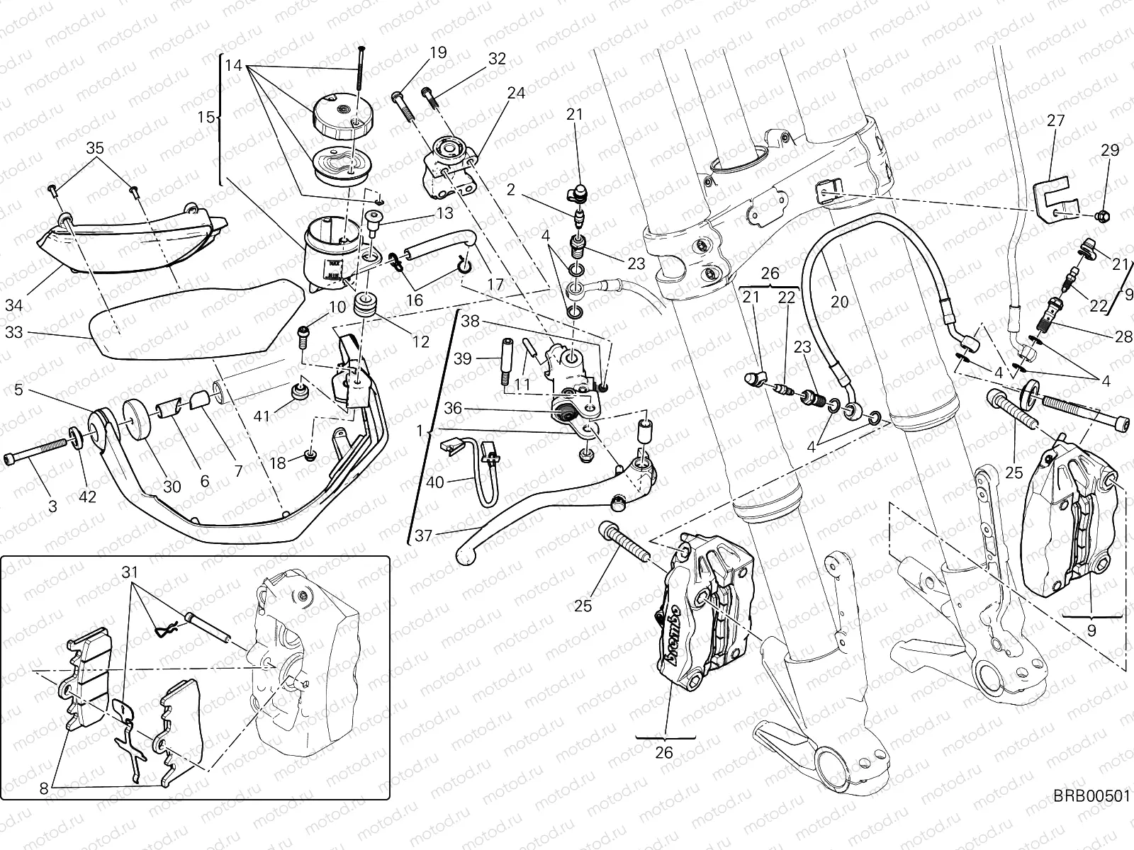 FRONT BRAKE SYSTEM [MOD:MS1200;XST:AUS,EUR,FRA,JAP]