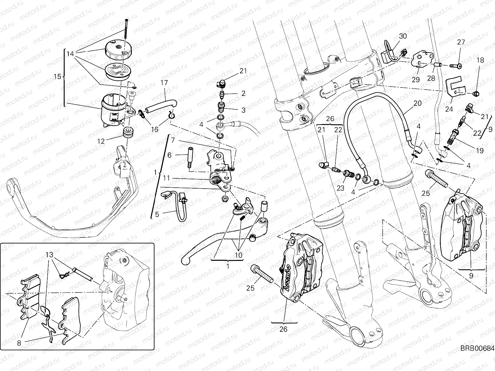 FRONT BRAKE SYSTEM [MOD:MS1260E]