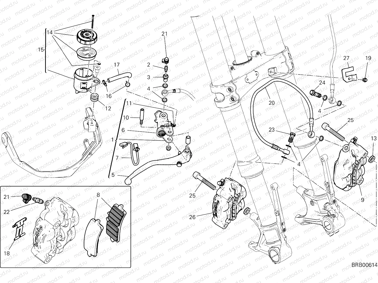 FRONT BRAKE SYSTEM [MOD:MS1260PP]