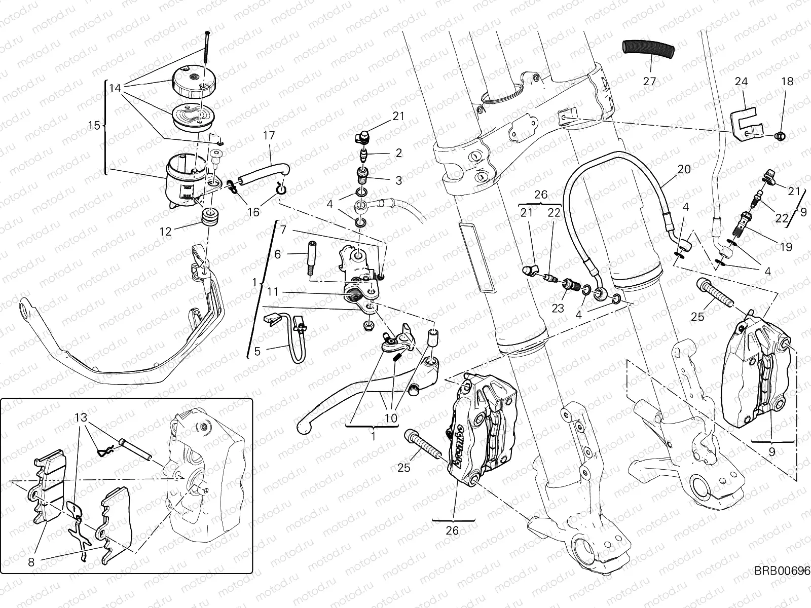 FRONT BRAKE SYSTEM [MOD:MS950]