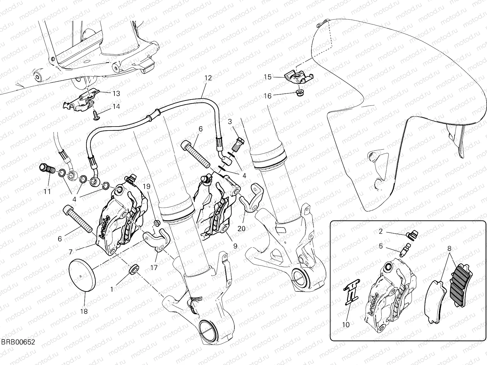 FRONT BRAKE SYSTEM [MOD:PANV4;XST:AUS,BLG,EUR,GSO,JAP,ROK]