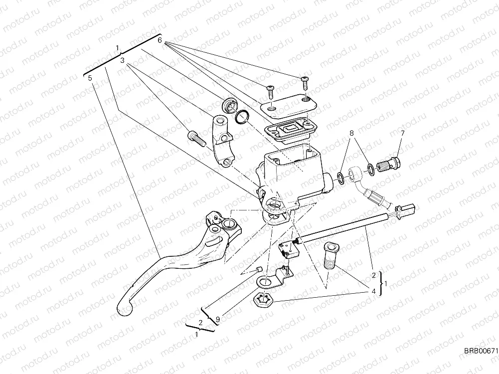 FRONT BRAKE SYSTEM [MOD:SCR800DS]