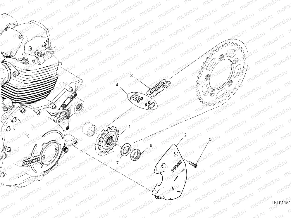 FRONT BRAKE SYSTEM [MOD:SCR800DS]