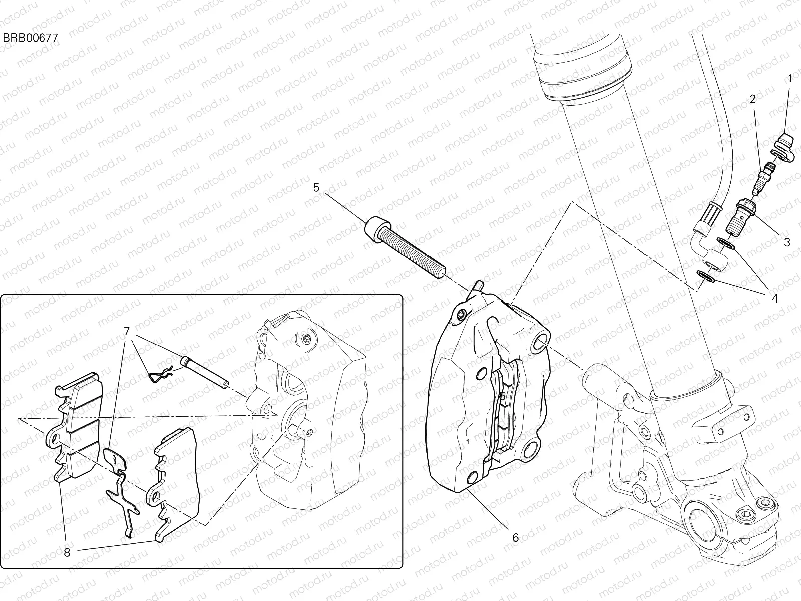 FRONT BRAKE SYSTEM [MOD:SCR800FH]
