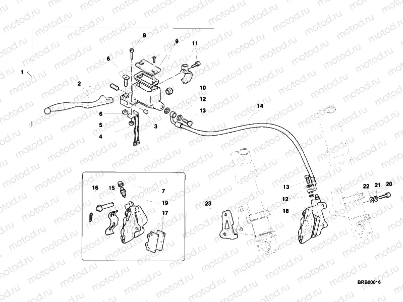 FRONT BRAKE SYSTEM USA » BRAKING SYSTEM