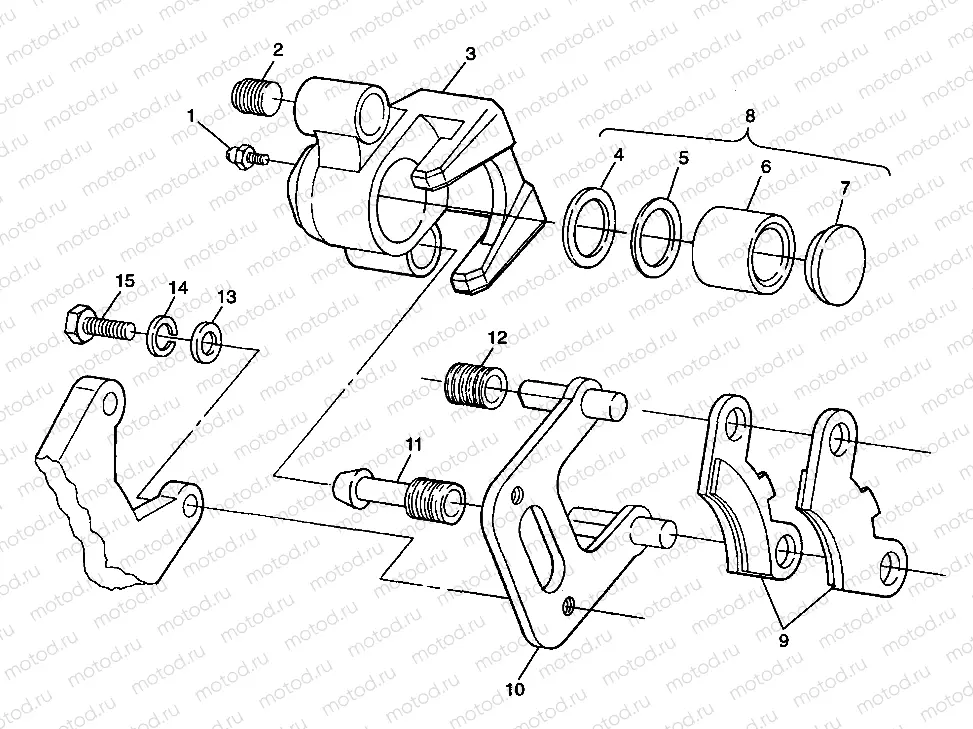 FRONT BRAKE Trail Blazer W98BA25C (4945464546B003) | FRONT BRAKE Trail Blazer W98BA25C (4945464546B003)