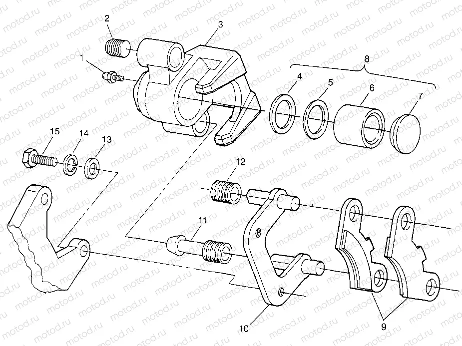FRONT BRAKE Trail Boss W968527 (4935883588B003) | FRONT BRAKE Trail Boss W968527 (4935883588B003)
