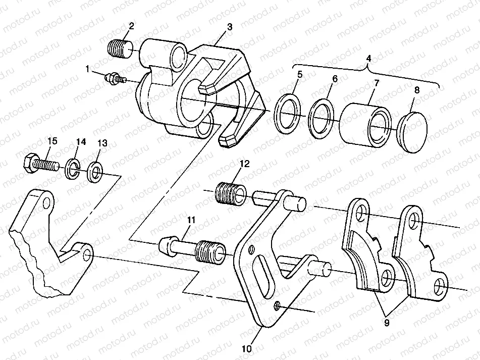 FRONT BRAKE - W98CH50A (4945714571b009) | FRONT BRAKE - W98CH50A (4945714571b009)