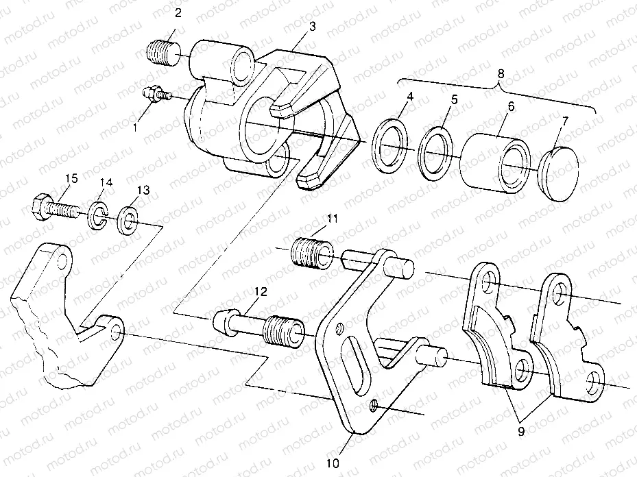 FRONT BRAKE XPLORER 300 W969130 (4935903590B007) | FRONT BRAKE XPLORER 300 W969130 (4935903590B007)