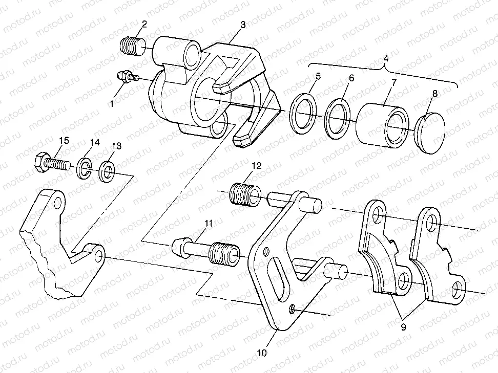 FRONT BRAKE XPLORER 400L W969140 (4935983598B007) | FRONT BRAKE XPLORER 400L W969140 (4935983598B007)