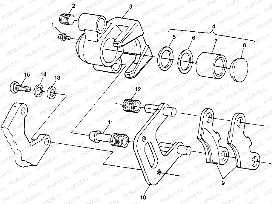 FRONT BRAKE XPLORER 400L W97CC38C (4939753975B007) | FRONT BRAKE XPLORER 400L W97CC38C (4939753975B007)