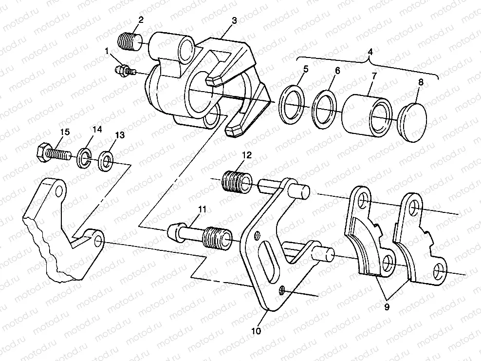 FRONT BRAKE XPLORER 400L W98CC38C (4945414541B007) | FRONT BRAKE XPLORER 400L W98CC38C (4945414541B007)
