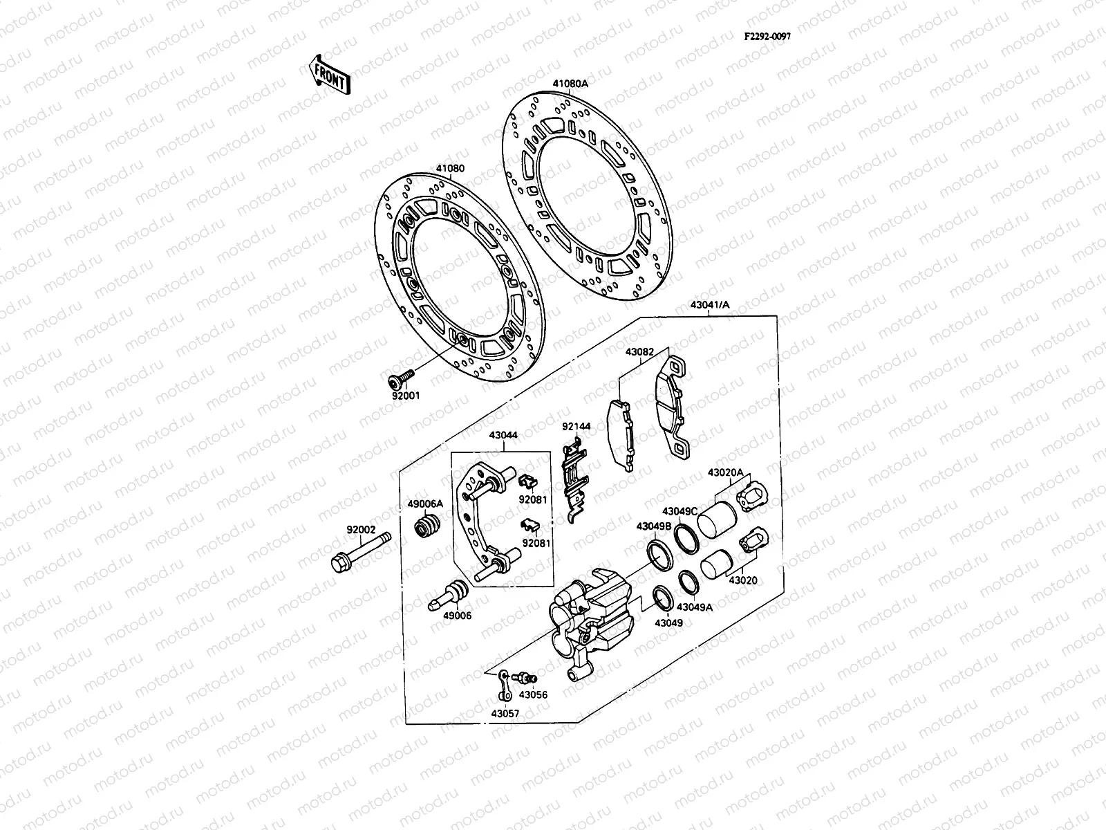 Front Brake(ZX600C-000001-003201)