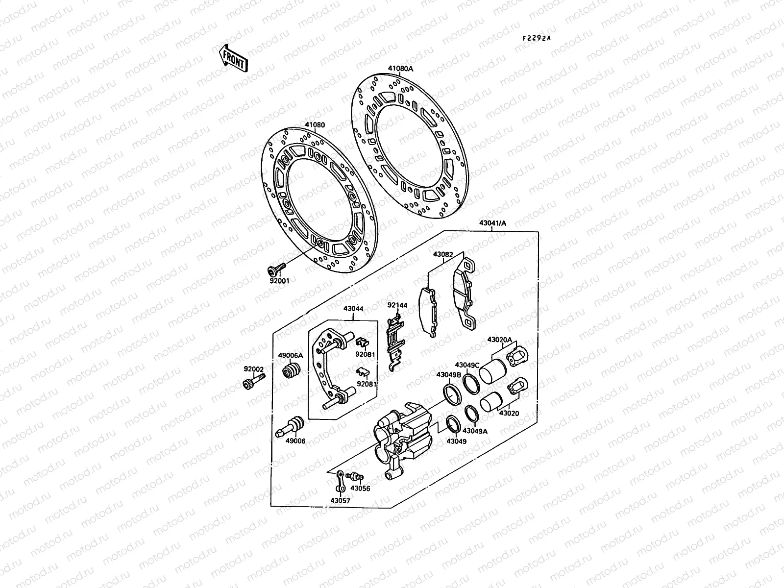Front Brake(ZX750F-016328-   )