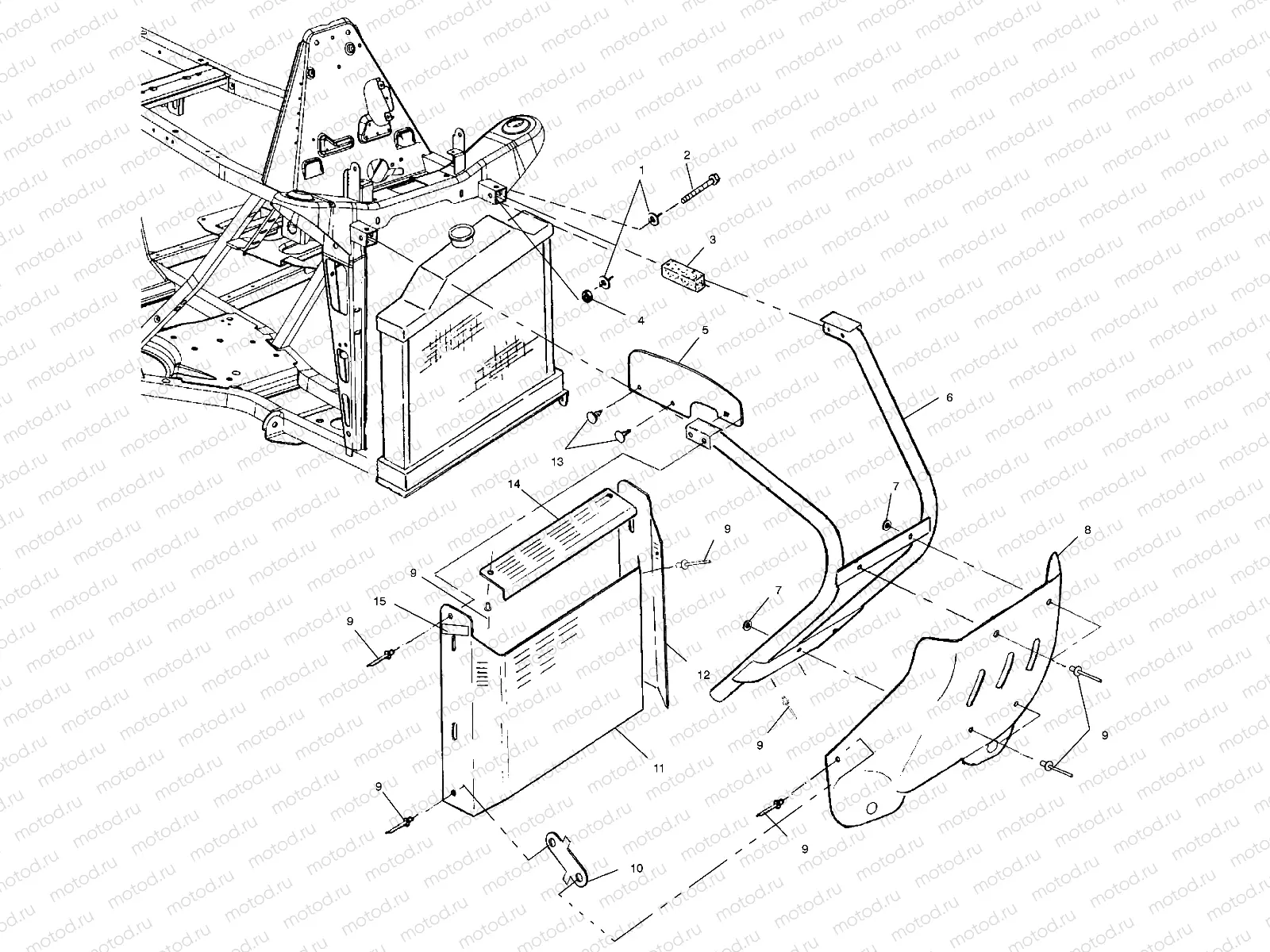 FRONT BUMPER and SHIELDS - A01BA38CA (4968366836A005) | FRONT BUMPER and SHIELDS - A01BA38CA (4968366836A005)