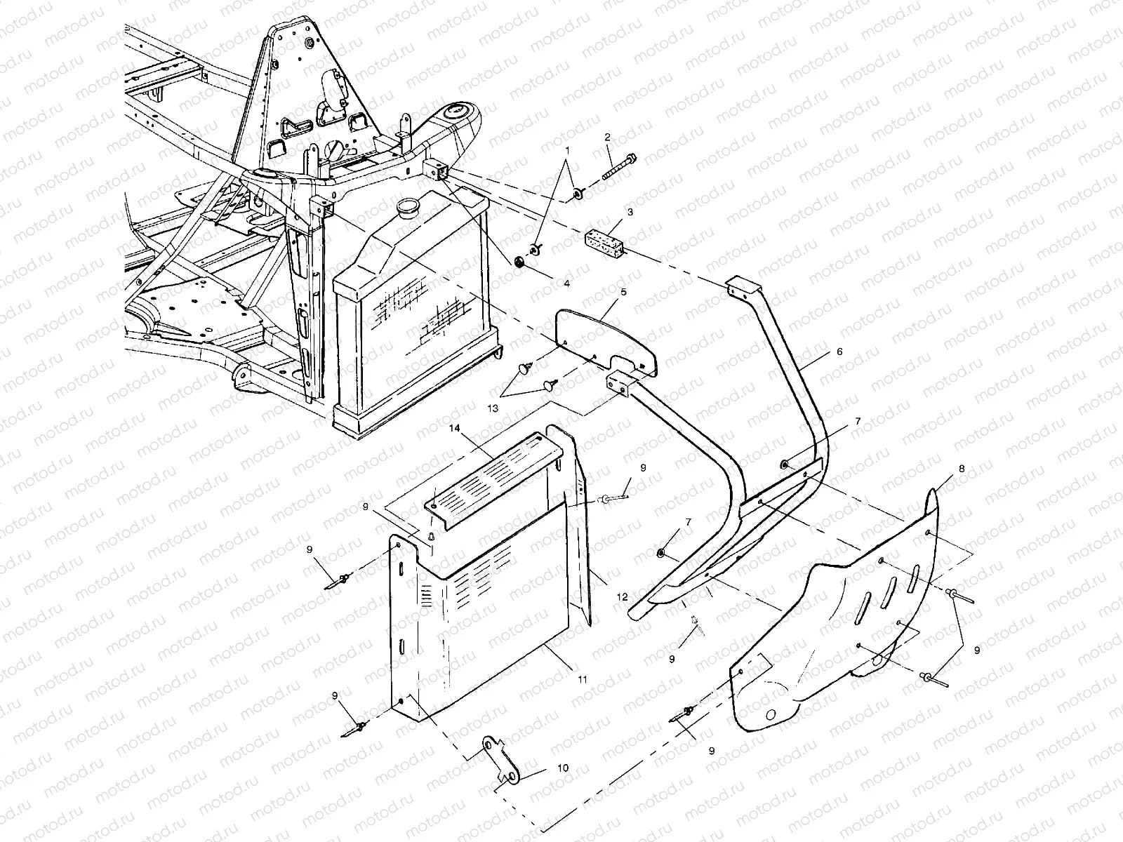 FRONT BUMPER and SHIELDS - A02BG38CA (4974677467A05) | FRONT BUMPER and SHIELDS - A02BG38CA (4974677467A05)