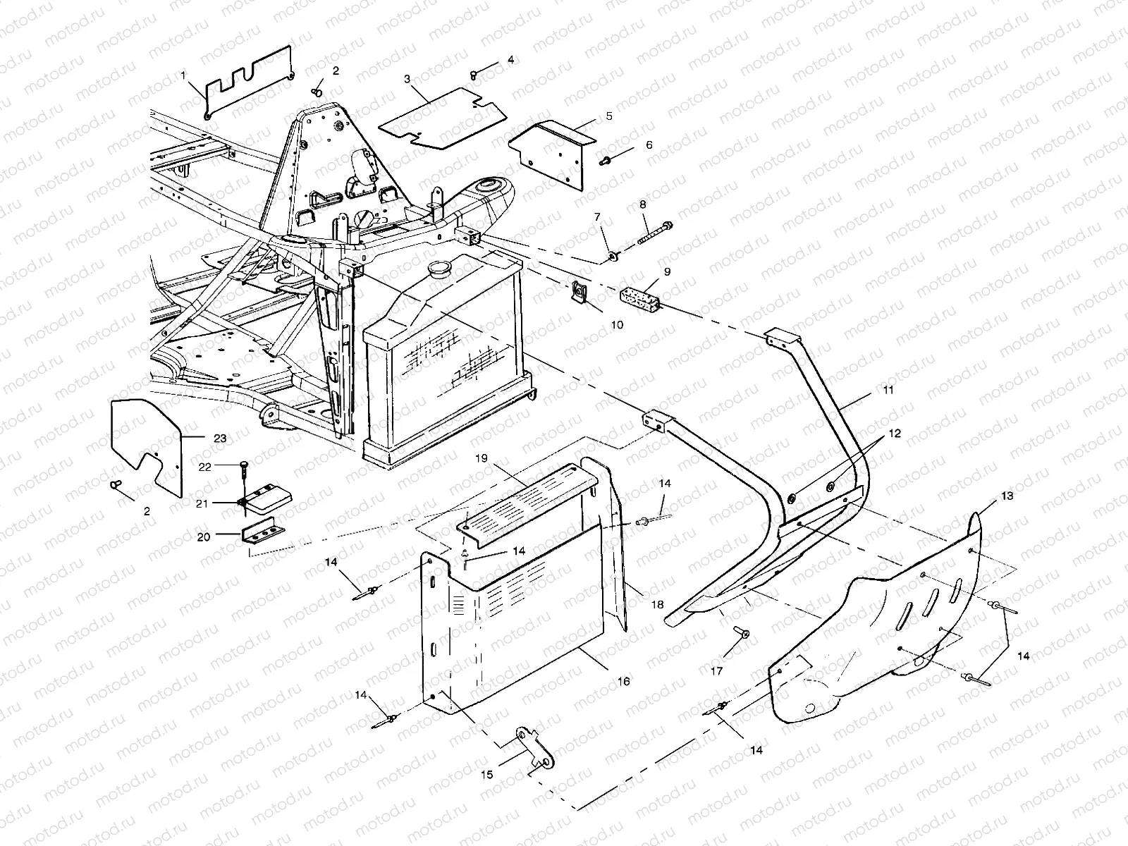 FRONT BUMPER AND SHIELDS - A03BG50AA (4975117511A05) | FRONT BUMPER AND SHIELDS - A03BG50AA (4975117511A05)