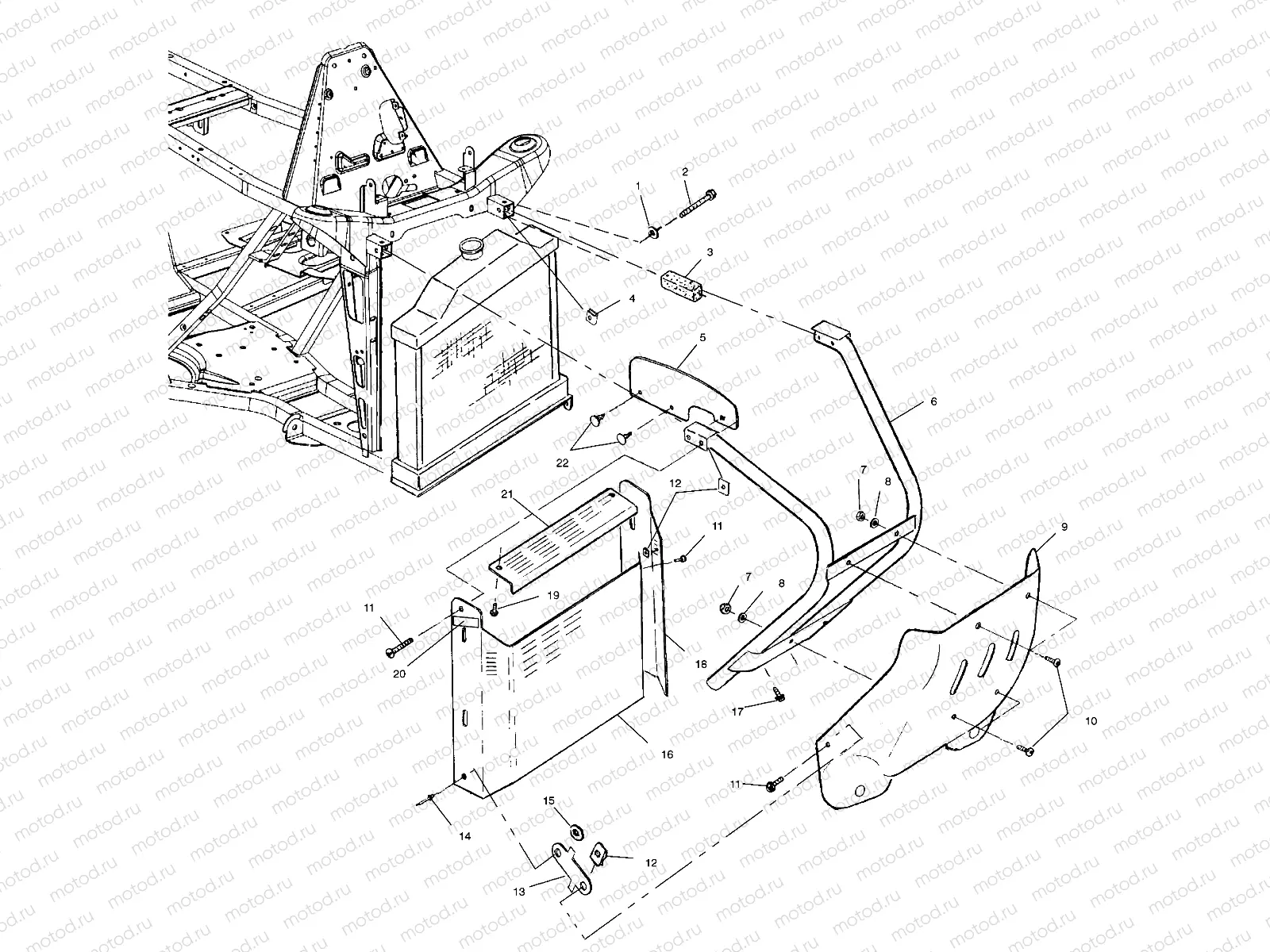 FRONT BUMPER and SHIELDS - A99BG38CB (4952505250a007) | FRONT BUMPER and SHIELDS - A99BG38CB (4952505250a007)