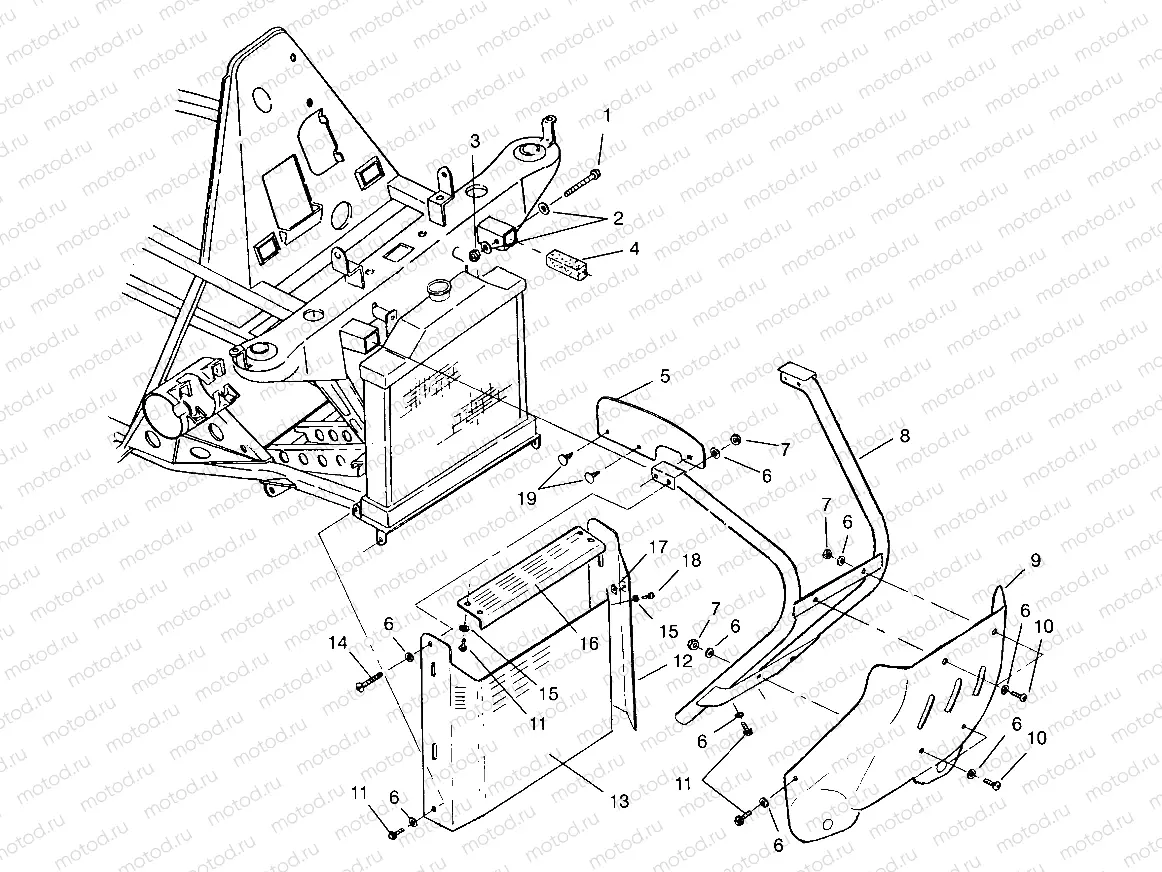 FRONT BUMPER and SHIELDS Scrambler W957840 (4927252725A007) | FRONT BUMPER and SHIELDS Scrambler W957840 (4927252725A007)