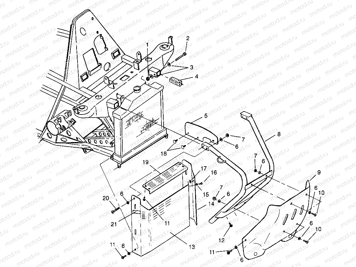 FRONT BUMPER and SHIELDS Scrambler W967840 (4935823582A007) | FRONT BUMPER and SHIELDS Scrambler W967840 (4935823582A007)