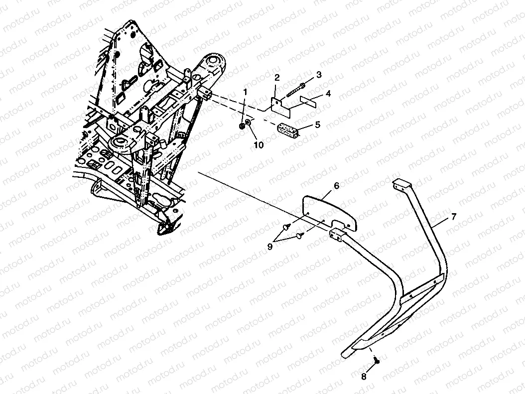 FRONT BUMPER and SHIELDS Trail Blazer W98BA25C (4945464546A007) | FRONT BUMPER and SHIELDS Trail Blazer W98BA25C (4945464546A007)