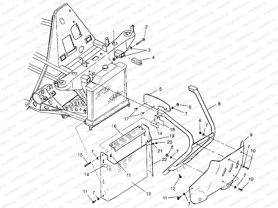 FRONT BUMPER and SHIELDS - W968540 (4935863586A007) | FRONT BUMPER and SHIELDS - W968540 (4935863586A007)