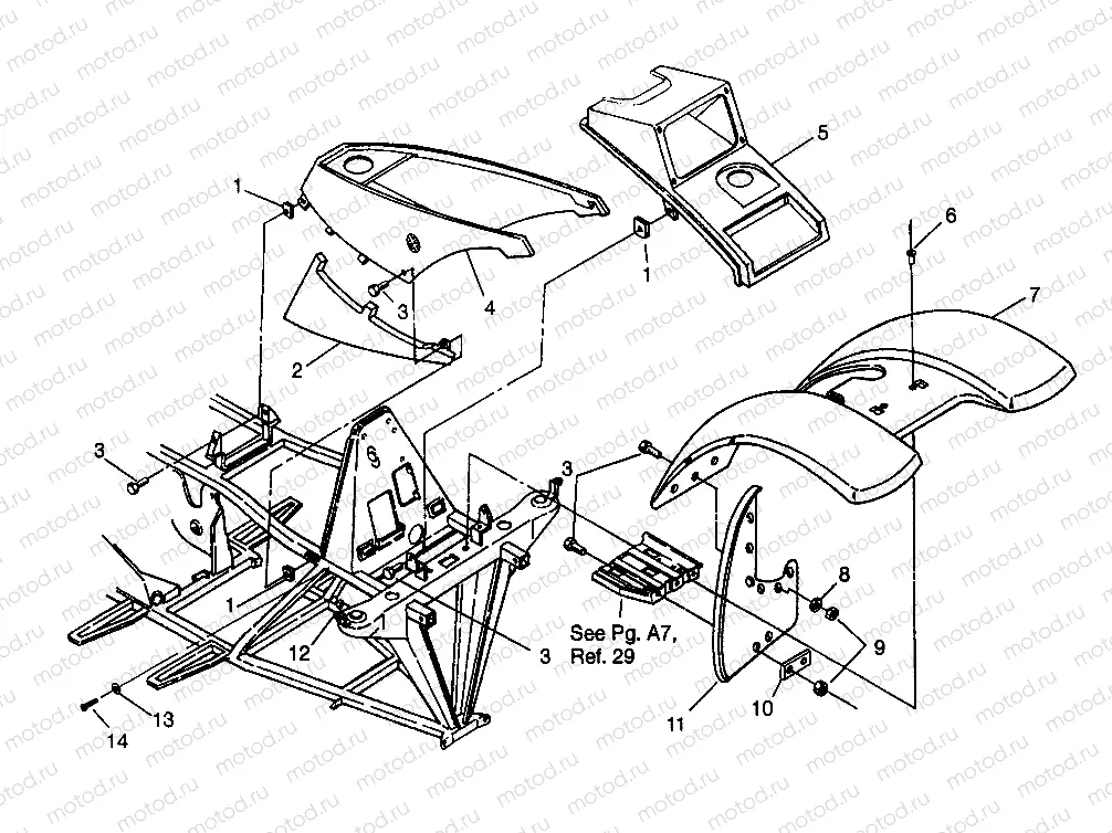 FRONT CAB 6X6 400L - W968740 and 6X6 400L Norwegian - N968740 (4935963596A005) | FRONT CAB 6X6 400L - W968740 and 6X6 400L Norwegian - N968740 (4935963596A005)