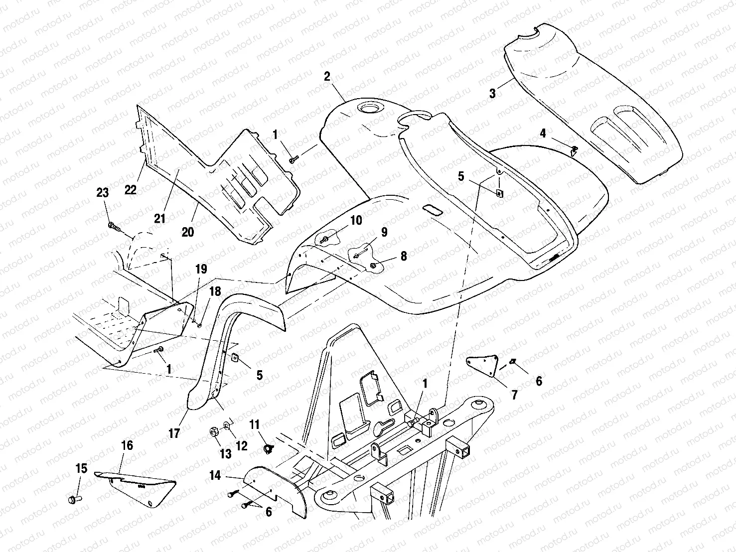 FRONT CAB - A01CH42AA (4964436443A005) | FRONT CAB - A01CH42AA (4964436443A005)