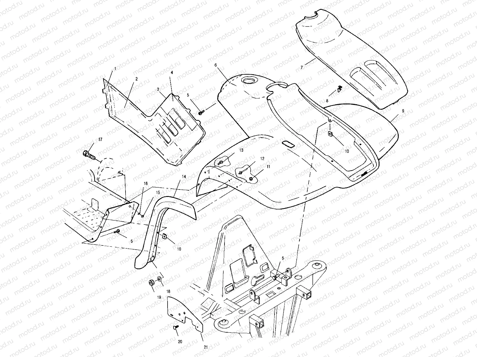 FRONT CAB - A01CK32AA (4964086408A005) | FRONT CAB - A01CK32AA (4964086408A005)