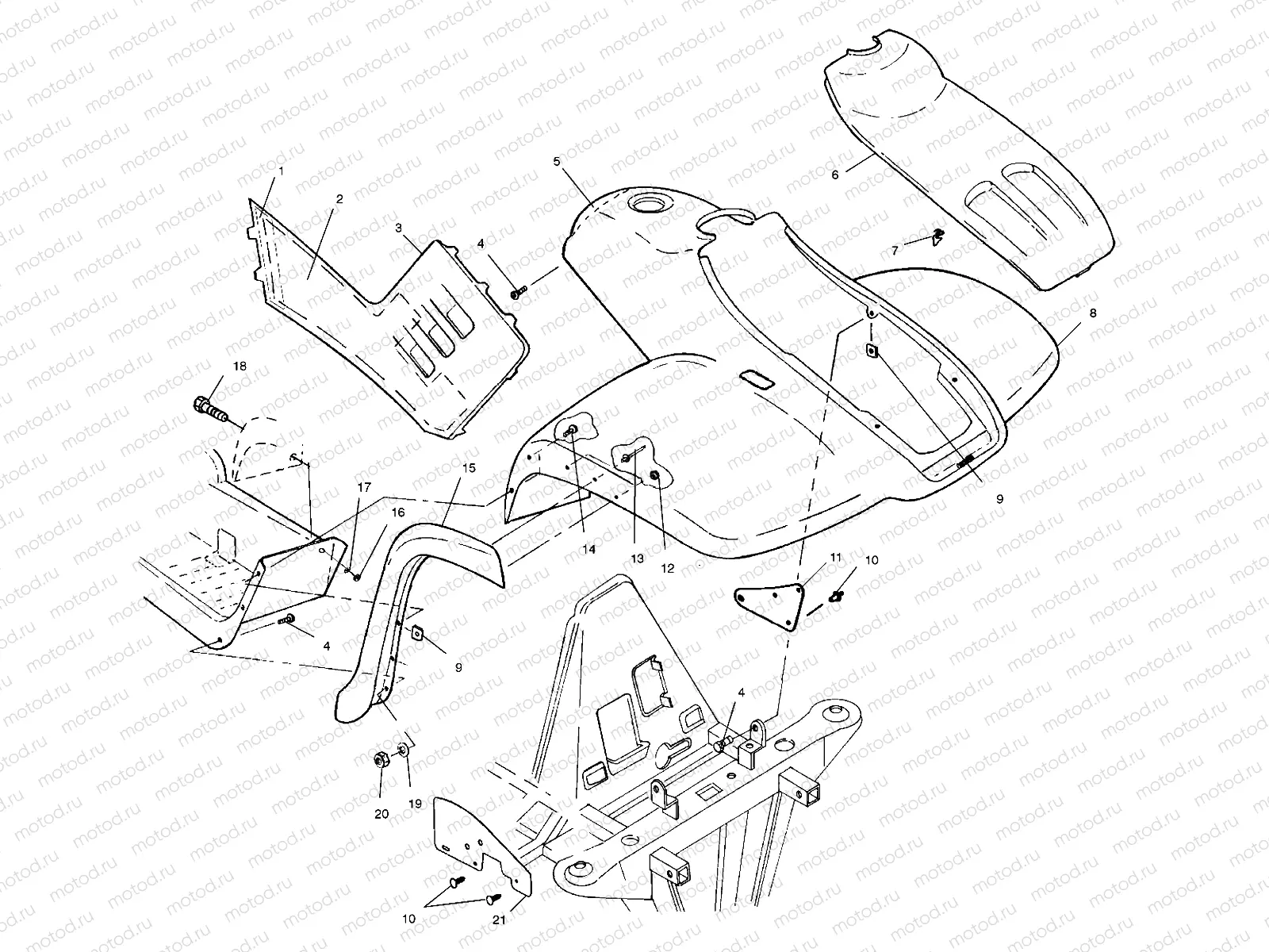 FRONT CAB - A01CK42AA (4964136413A005) | FRONT CAB - A01CK42AA (4964136413A005)
