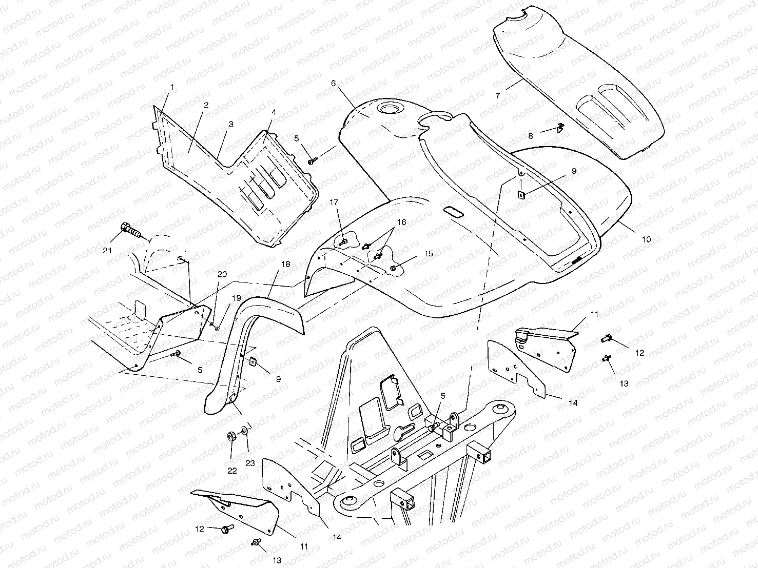 FRONT CAB - A02CD32AA/AB/AC/FB (4970147014A05) | FRONT CAB - A02CD32AA/AB/AC/FB (4970147014A05)