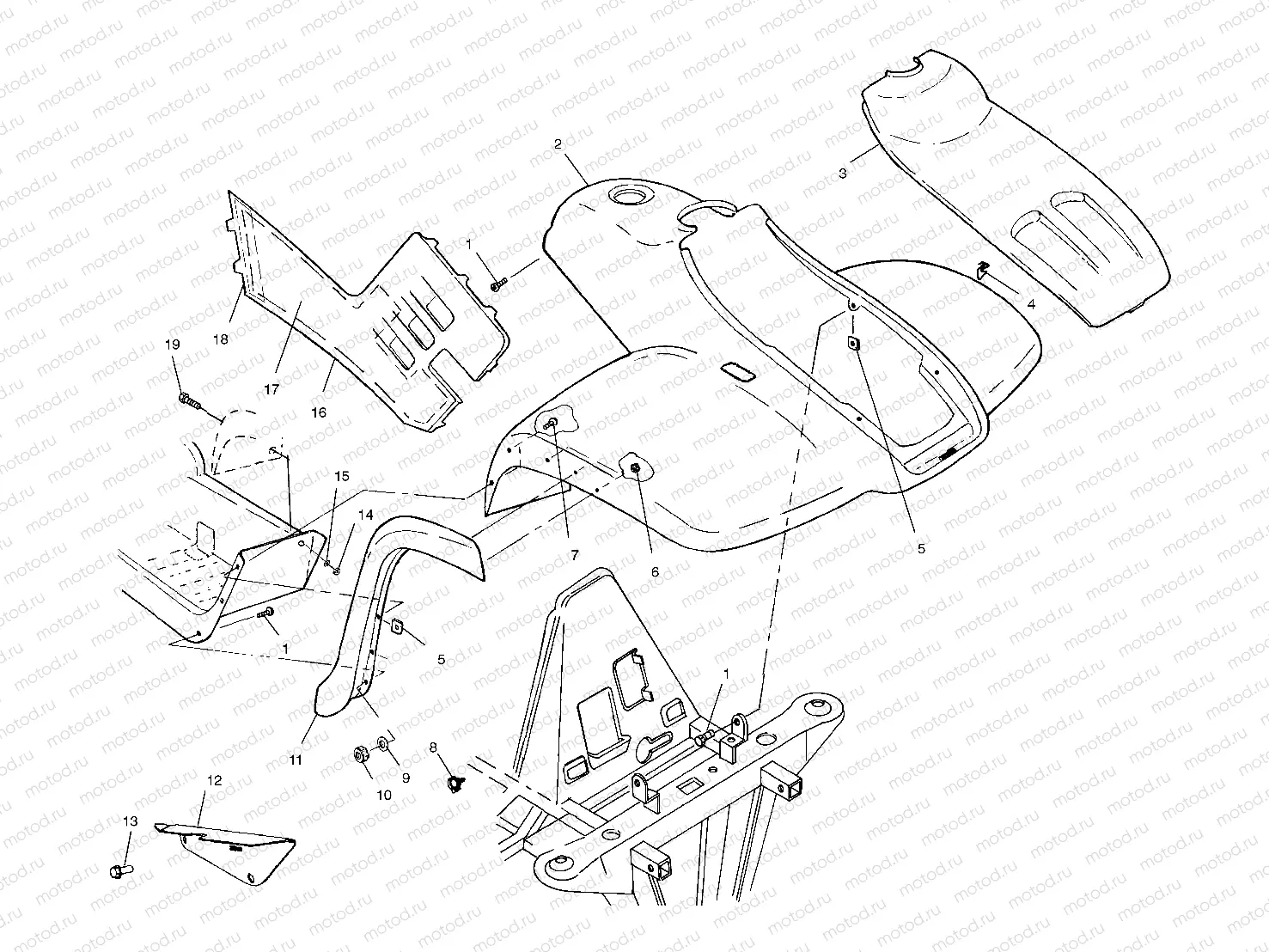 FRONT CAB - A02CH42AA (4968536853A05) | FRONT CAB - A02CH42AA (4968536853A05)
