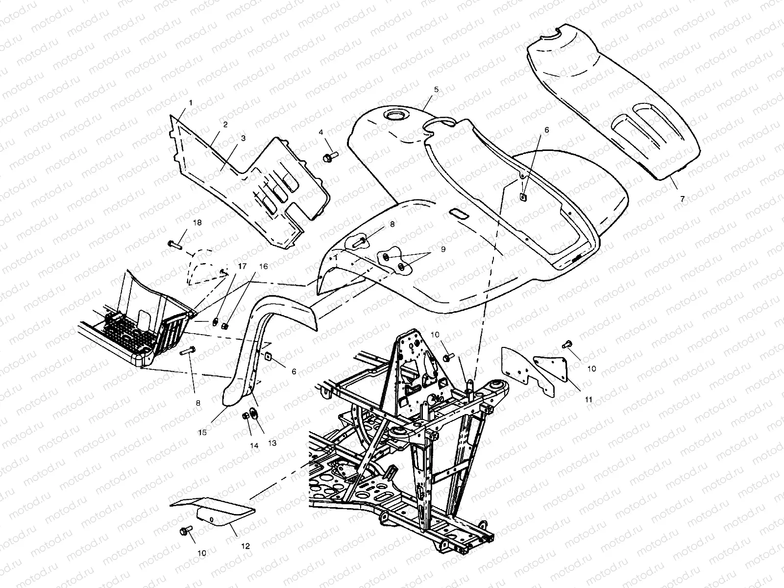 FRONT CAB - A02CH68AA/AB/AC/CA/CB (4966346634A05) | FRONT CAB - A02CH68AA/AB/AC/CA/CB (4966346634A05)