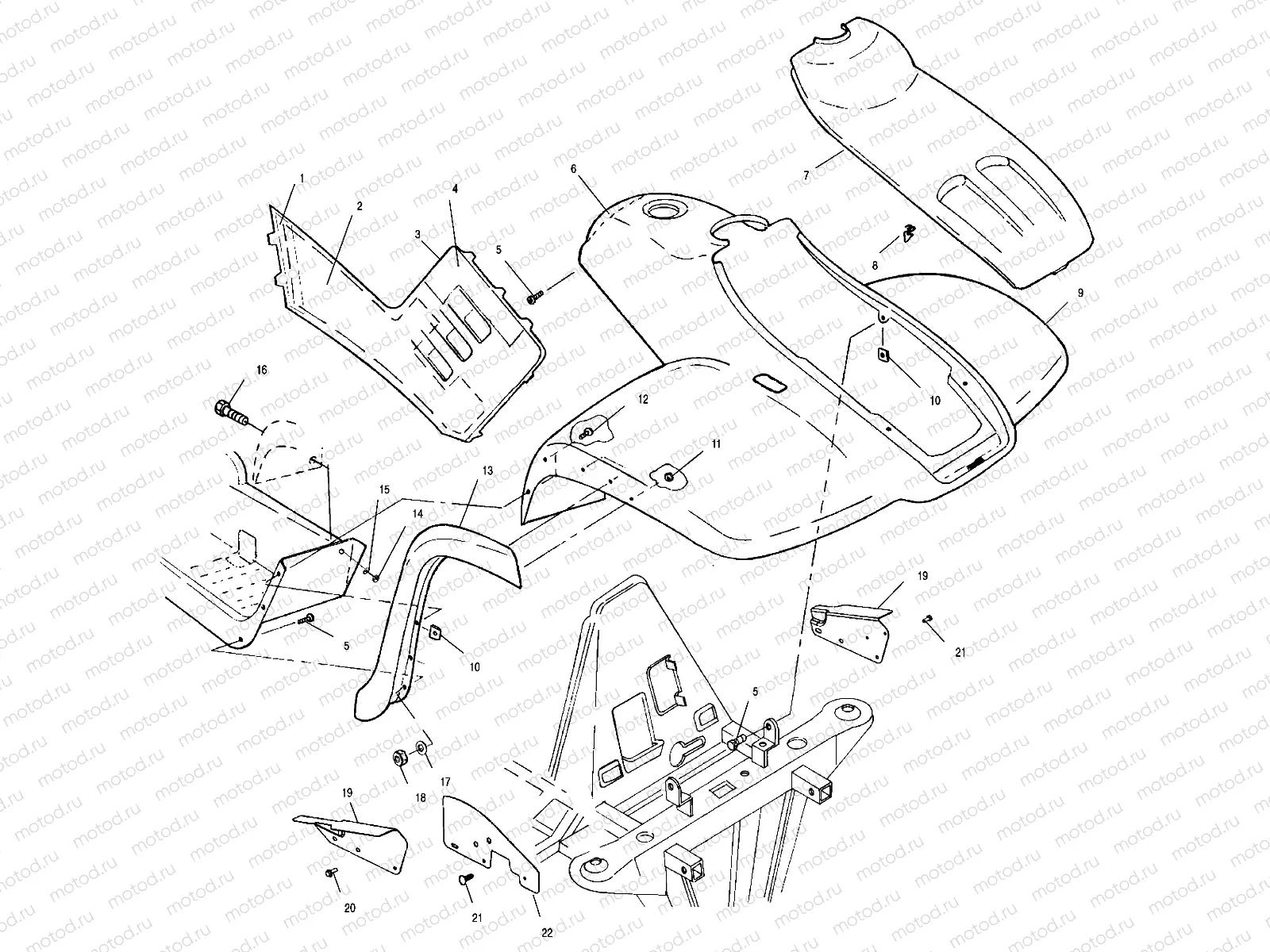 FRONT CAB - A02CK32AA (4970287028A05) | FRONT CAB - A02CK32AA (4970287028A05)